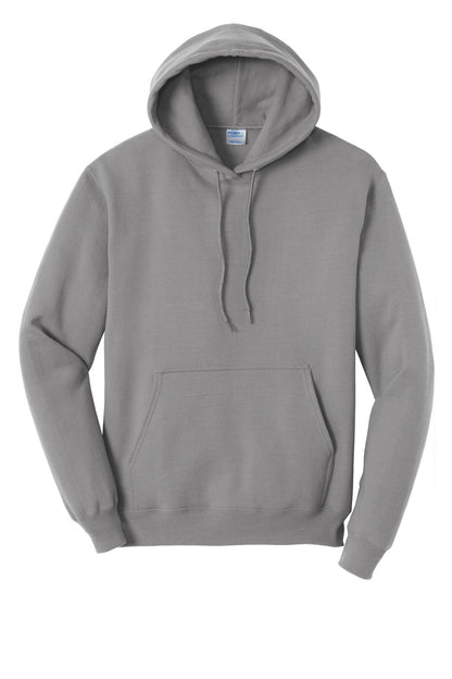 Port & Company Core Fleece Pullover Hooded Sweatshirt. PC78H Medium Grey