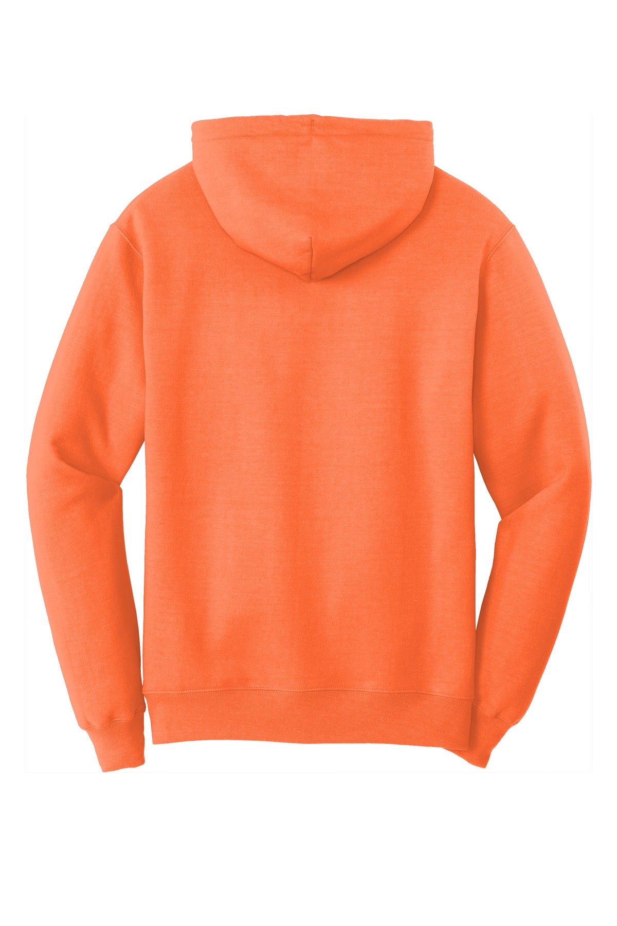 Port & Company Core Fleece Pullover Hooded Sweatshirt. PC78H Neon Orange