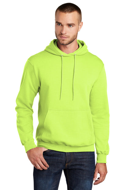 Port & Company Core Fleece Pullover Hooded Sweatshirt. PC78H Neon Yellow