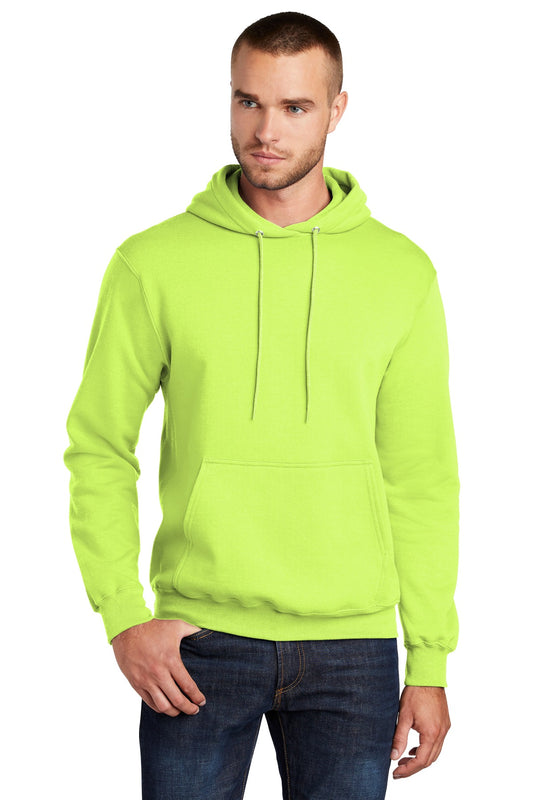 Port & Company Core Fleece Pullover Hooded Sweatshirt. PC78H Neon Yellow