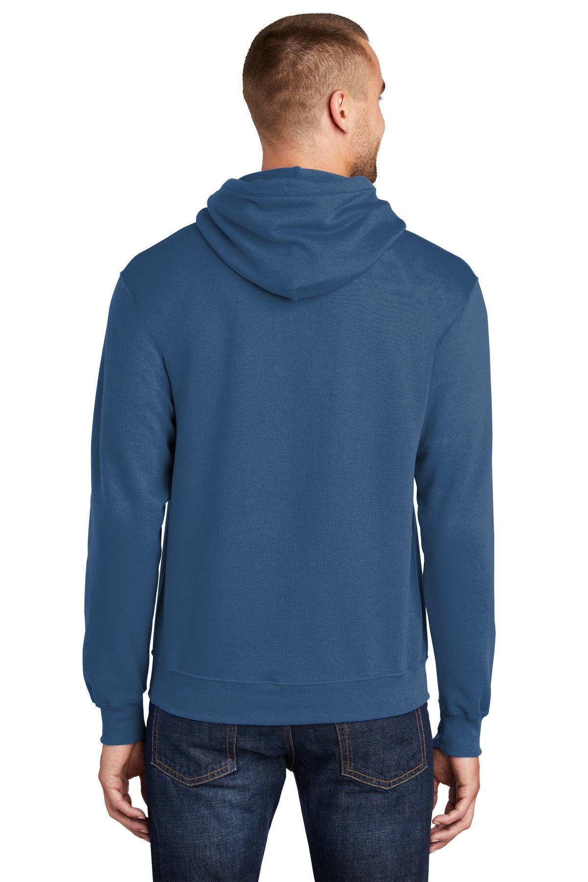 Port & Company Core Fleece Pullover Hooded Sweatshirt. PC78H Neptune Blue