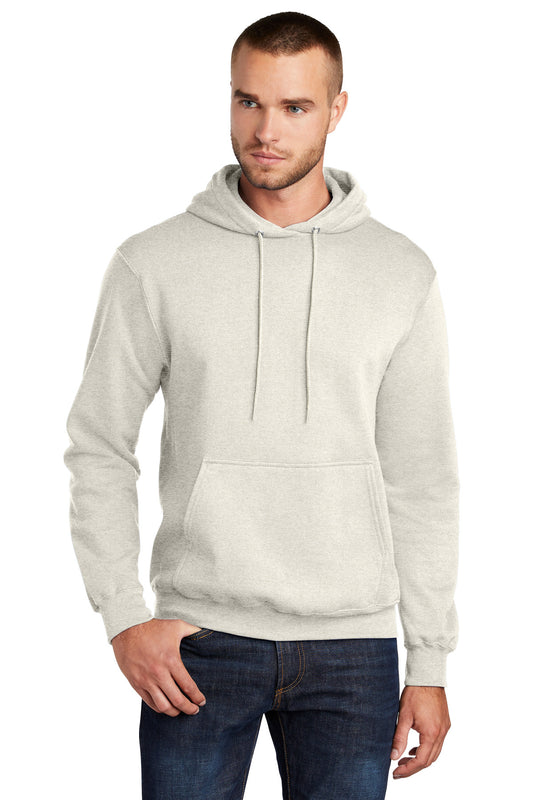 Port & Company Core Fleece Pullover Hooded Sweatshirt. PC78H Oatmeal Heather