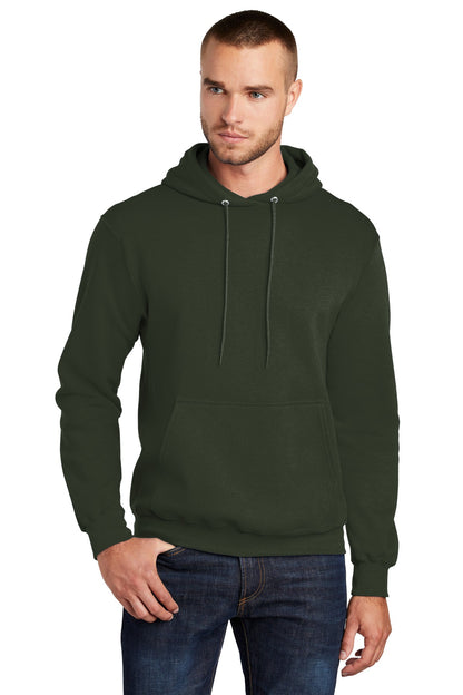 Port & Company Core Fleece Pullover Hooded Sweatshirt. PC78H Olive
