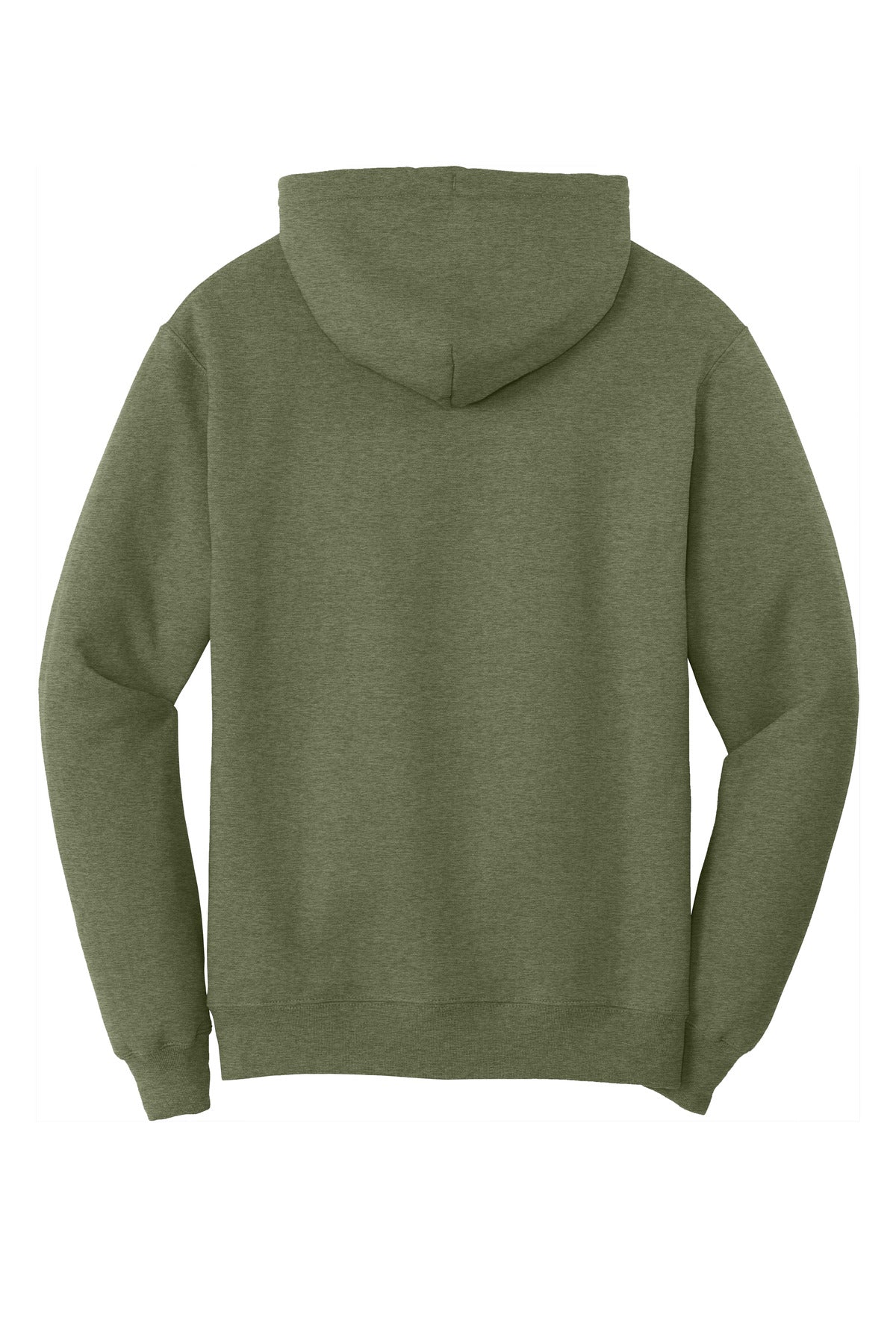 Port & Company Core Fleece Pullover Hooded Sweatshirt. PC78H Olive Drab Green Heather