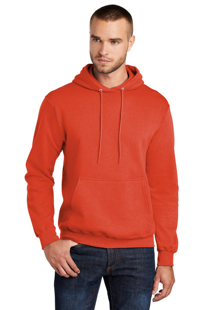 Port & Company Core Fleece Pullover Hooded Sweatshirt. PC78H Orange