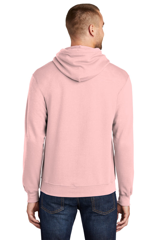Port & Company Core Fleece Pullover Hooded Sweatshirt. PC78H Pale Blush