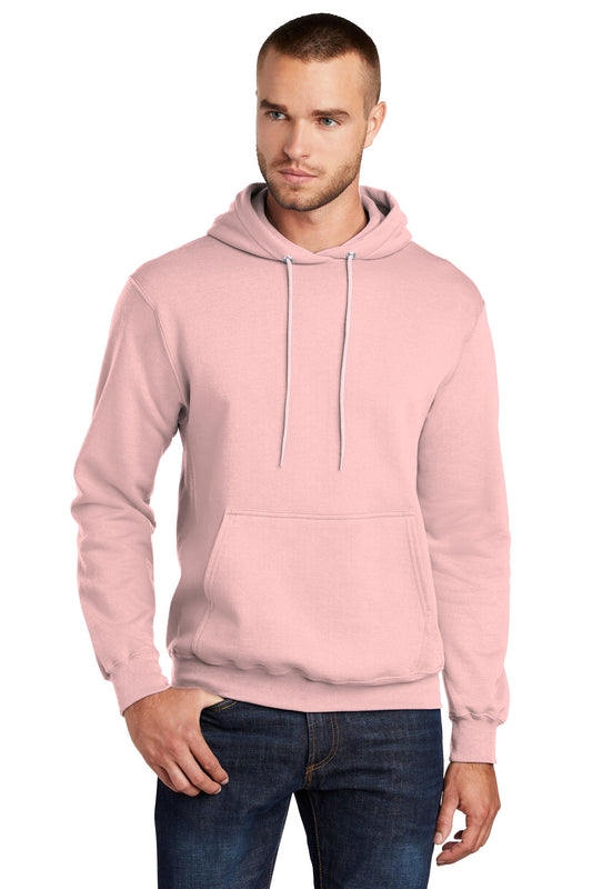 Port & Company Core Fleece Pullover Hooded Sweatshirt. PC78H Pale Blush