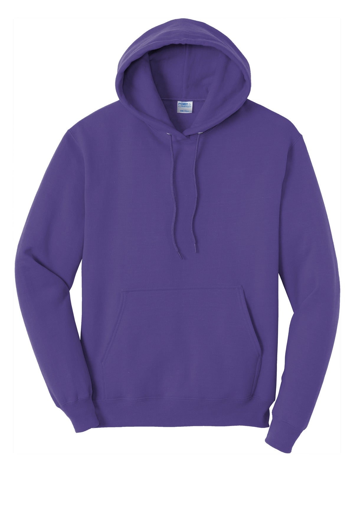 Port & Company Core Fleece Pullover Hooded Sweatshirt. PC78H Purple