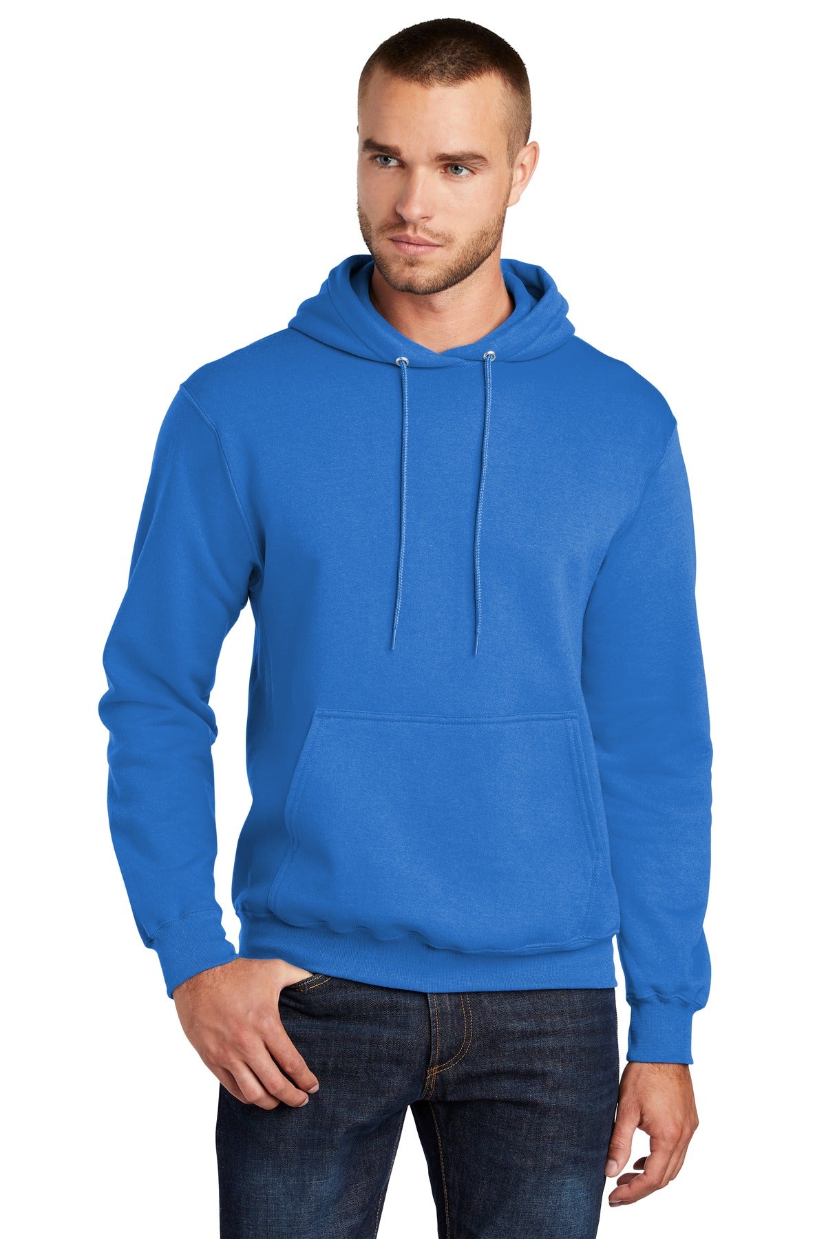 Port & Company Core Fleece Pullover Hooded Sweatshirt. PC78H Royal
