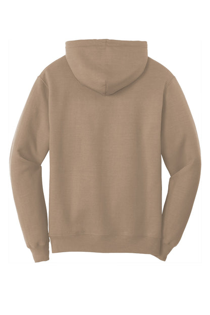 Port & Company Core Fleece Pullover Hooded Sweatshirt. PC78H Sand