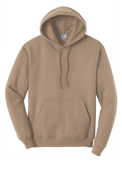 Port & Company Core Fleece Pullover Hooded Sweatshirt. PC78H Sand