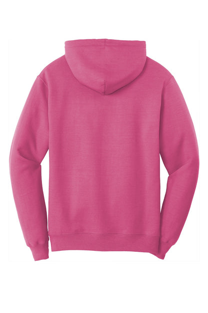 Port & Company Core Fleece Pullover Hooded Sweatshirt. PC78H Sangria