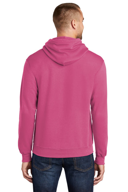 Port & Company Core Fleece Pullover Hooded Sweatshirt. PC78H Sangria