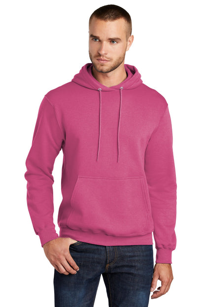 Port & Company Core Fleece Pullover Hooded Sweatshirt. PC78H Sangria