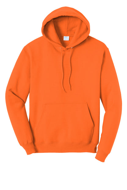 Port & Company Core Fleece Pullover Hooded Sweatshirt. PC78H S. Orange