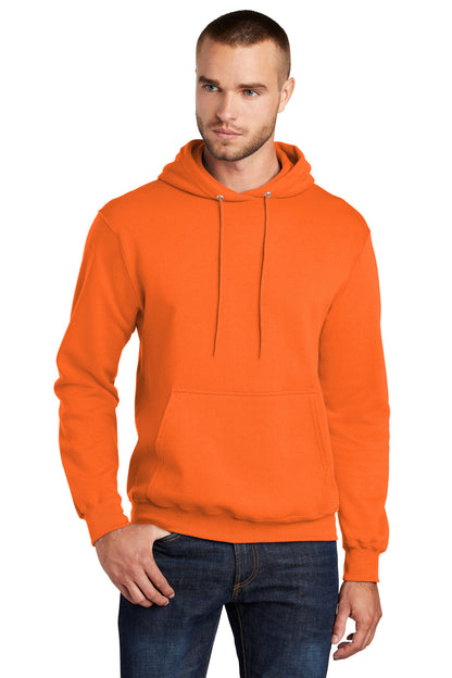 Port & Company Core Fleece Pullover Hooded Sweatshirt. PC78H S. Orange