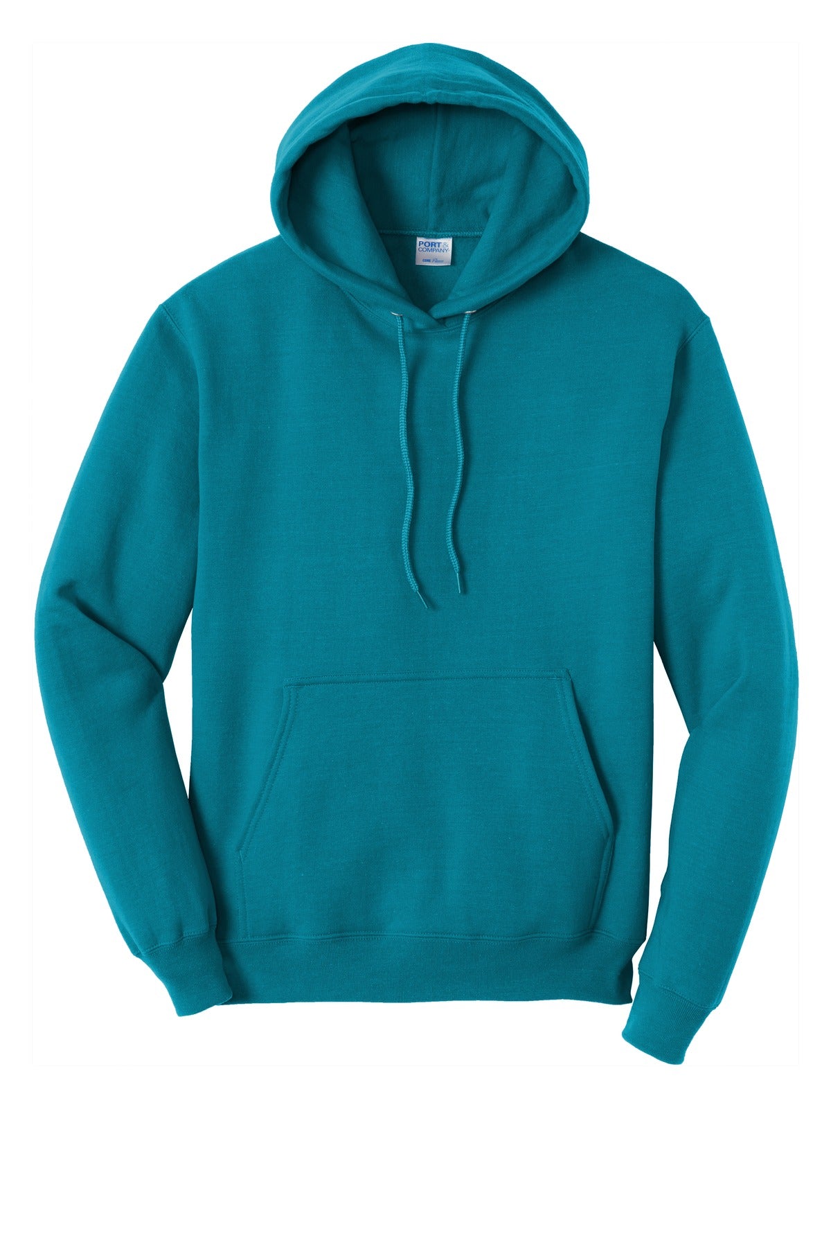 Port & Company Core Fleece Pullover Hooded Sweatshirt. PC78H Teal