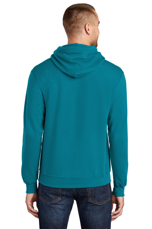 Port & Company Core Fleece Pullover Hooded Sweatshirt. PC78H Teal
