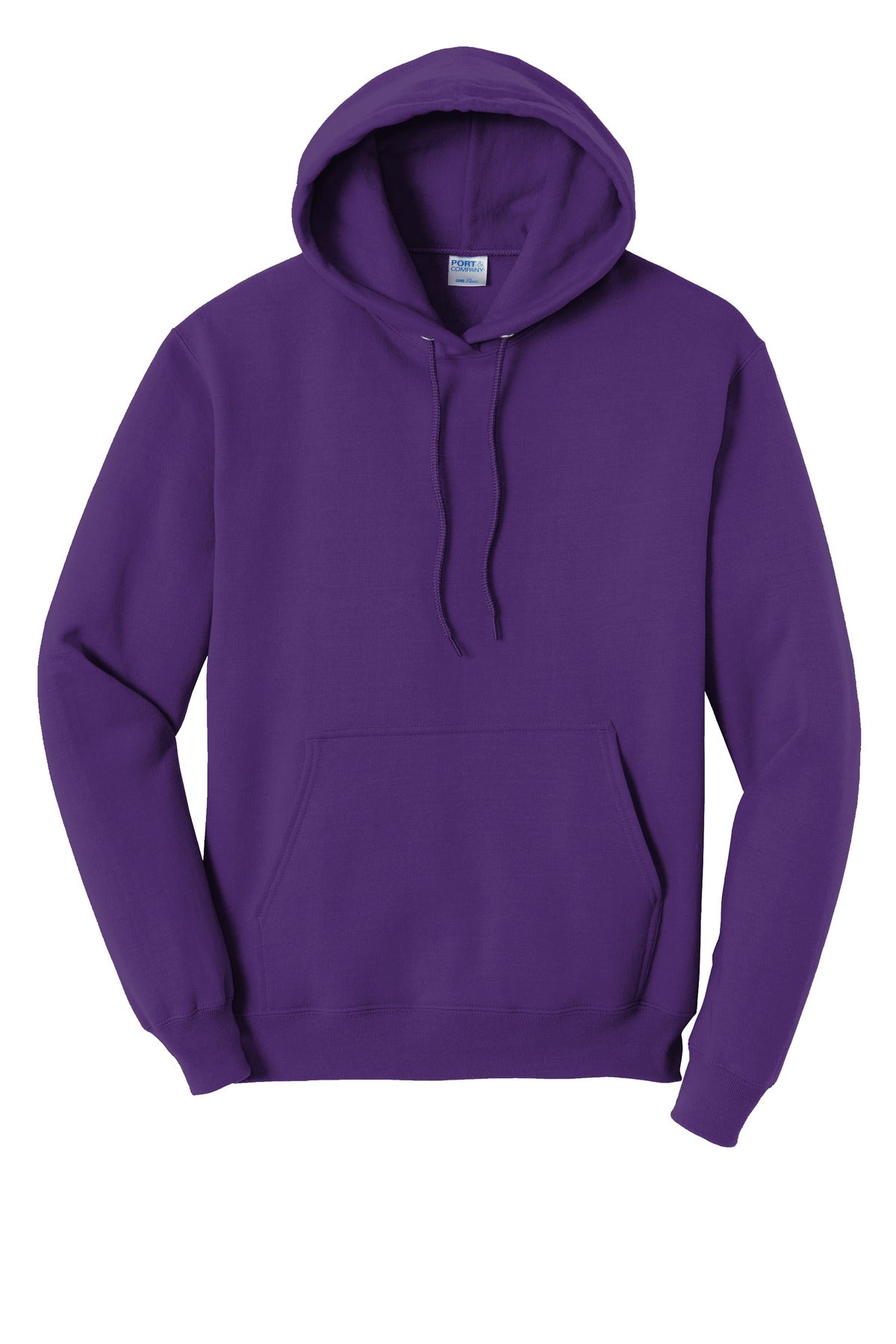 Port & Company Core Fleece Pullover Hooded Sweatshirt. PC78H Team Purple
