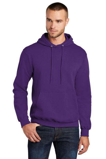 Port & Company Core Fleece Pullover Hooded Sweatshirt. PC78H Team Purple