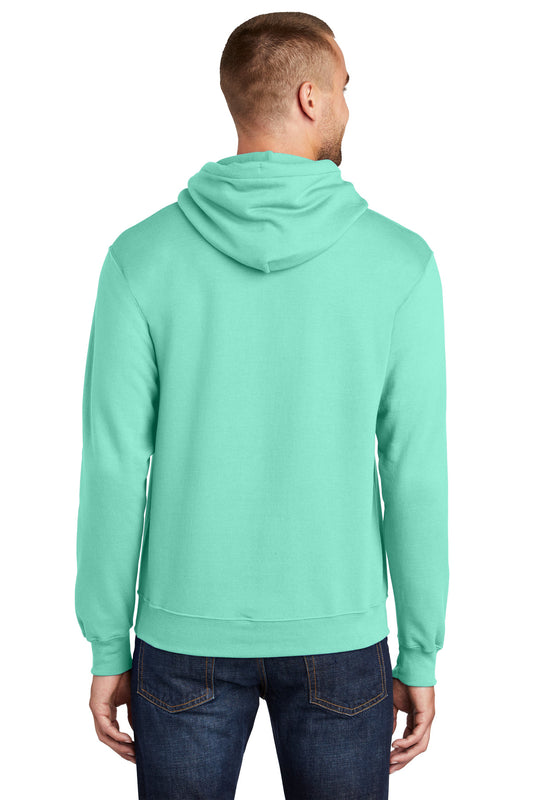 Port & Company Core Fleece Pullover Hooded Sweatshirt. PC78H True Celadon