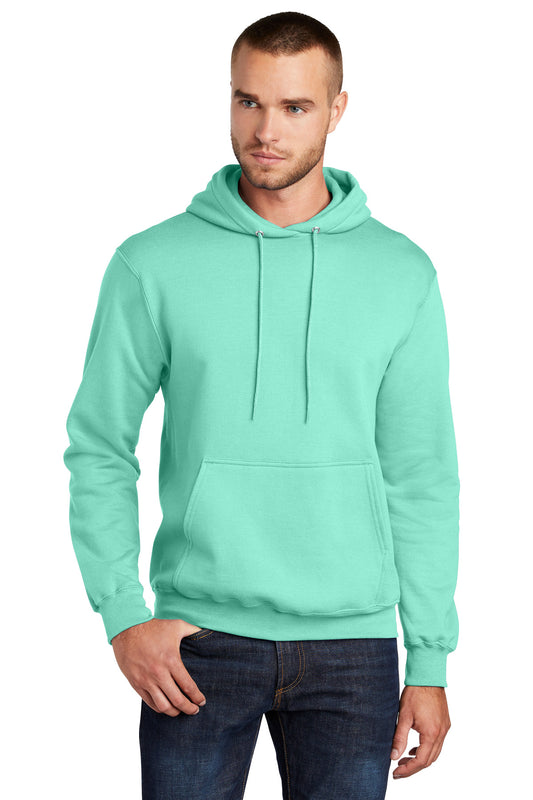 Port & Company Core Fleece Pullover Hooded Sweatshirt. PC78H True Celadon