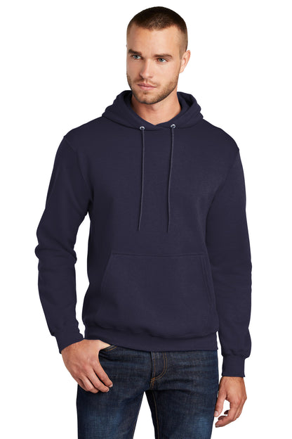 Port & Company Core Fleece Pullover Hooded Sweatshirt. PC78H True Navy