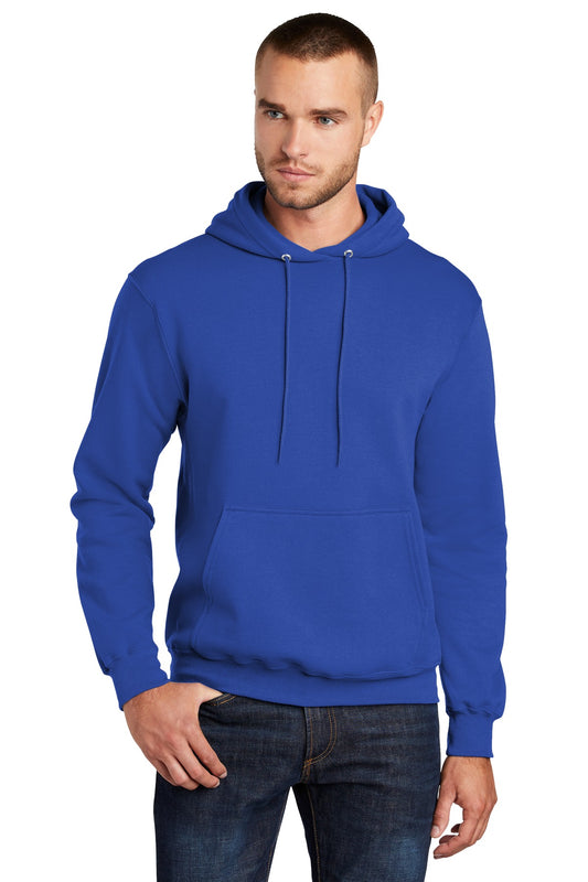 Port & Company Core Fleece Pullover Hooded Sweatshirt. PC78H True Royal