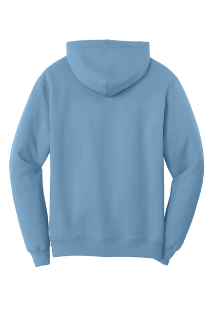 Port & Company Core Fleece Pullover Hooded Sweatshirt. PC78H Tundra Blue