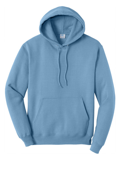 Port & Company Core Fleece Pullover Hooded Sweatshirt. PC78H Tundra Blue