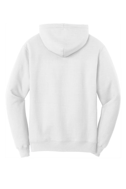Port & Company Core Fleece Pullover Hooded Sweatshirt. PC78H White