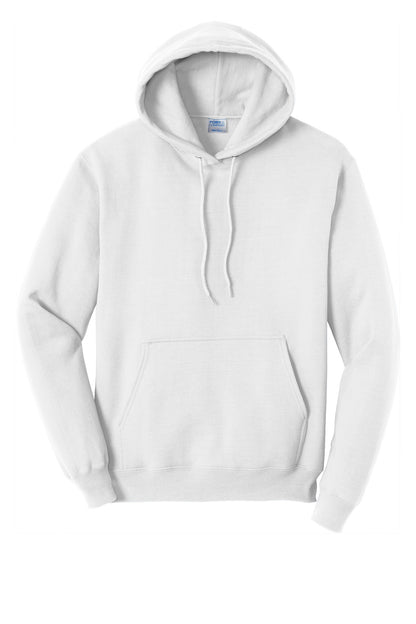 Port & Company Core Fleece Pullover Hooded Sweatshirt. PC78H White