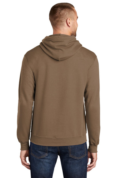 Port & Company Core Fleece Pullover Hooded Sweatshirt. PC78H Woodland Brown