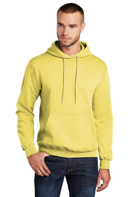 Port & Company Core Fleece Pullover Hooded Sweatshirt. PC78H Yellow