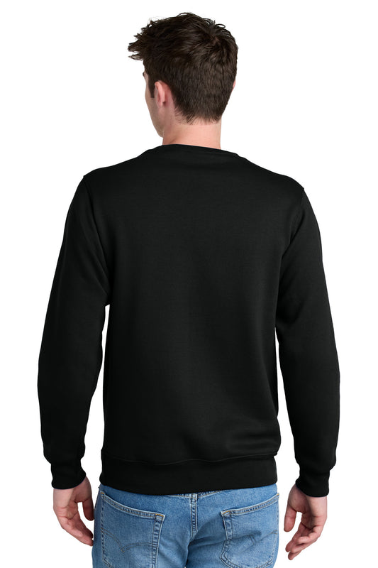 Port & Company Core Fleece Crewneck Pocket Sweatshirt PC78PKT Jet Black
