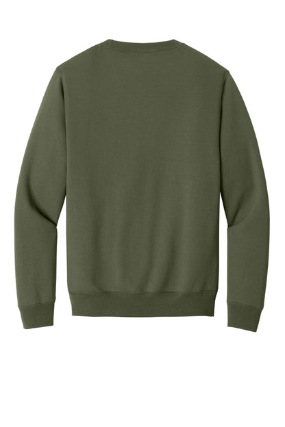 Port & Company Core Fleece Crewneck Pocket Sweatshirt PC78PKT Olive Drab Green