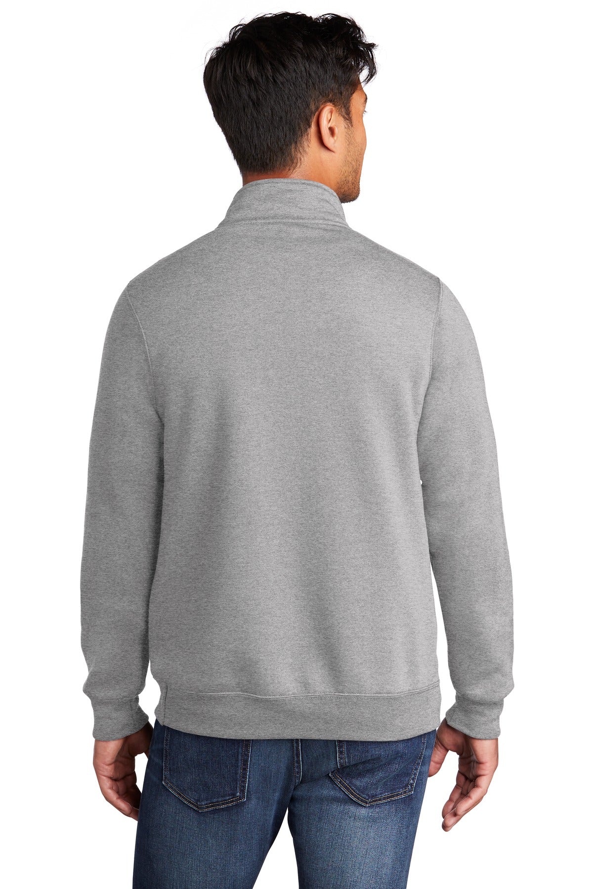Port & Company  Core Fleece 1/4-Zip Pullover Sweatshirt PC78Q Athletic Heather