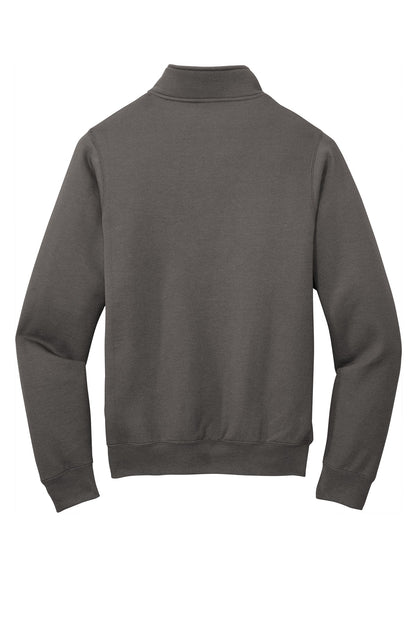 Port & Company  Core Fleece 1/4-Zip Pullover Sweatshirt PC78Q Charcoal