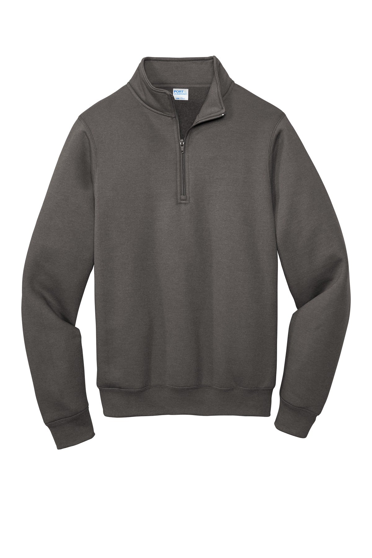 Port & Company  Core Fleece 1/4-Zip Pullover Sweatshirt PC78Q Charcoal