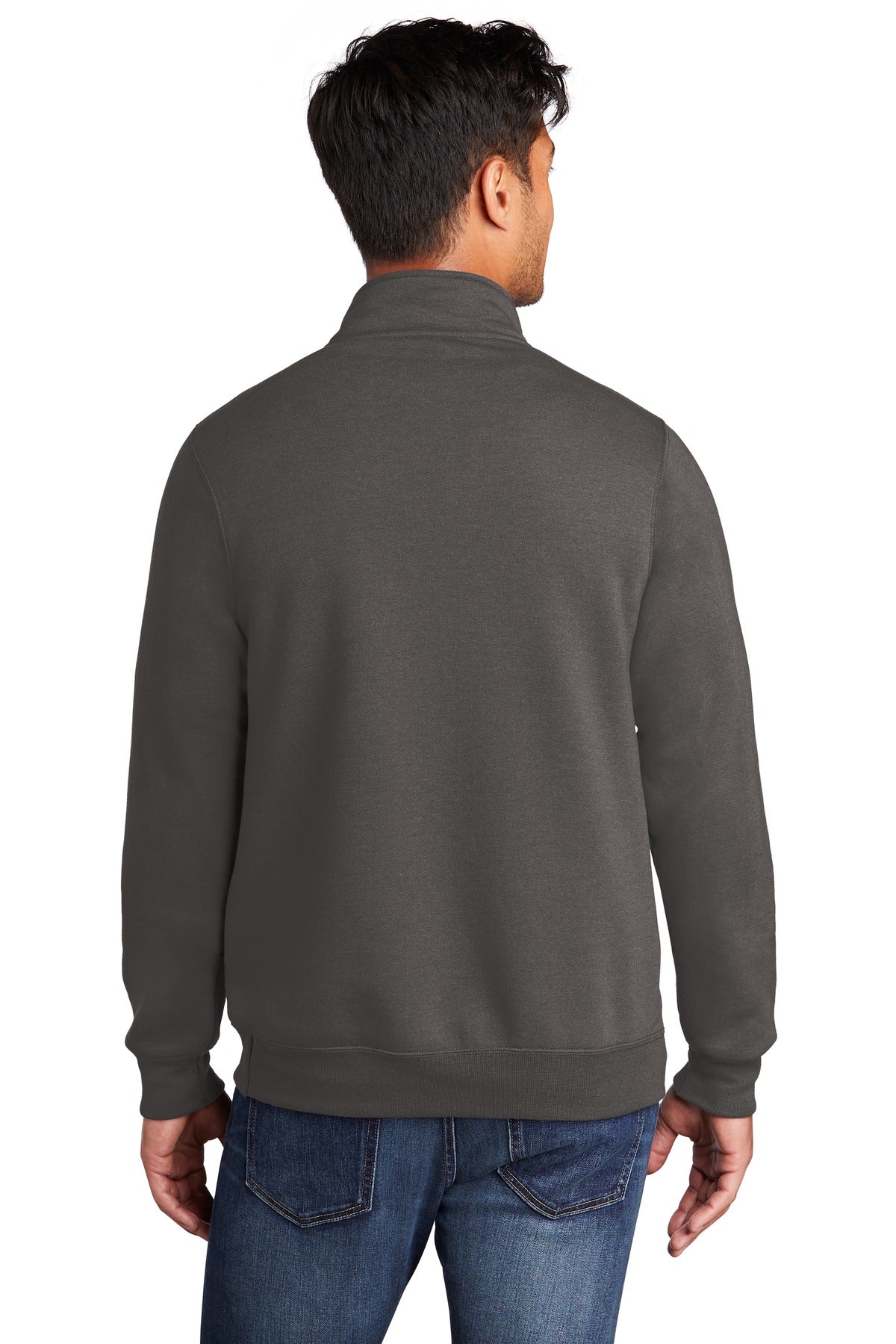 Port & Company  Core Fleece 1/4-Zip Pullover Sweatshirt PC78Q Charcoal