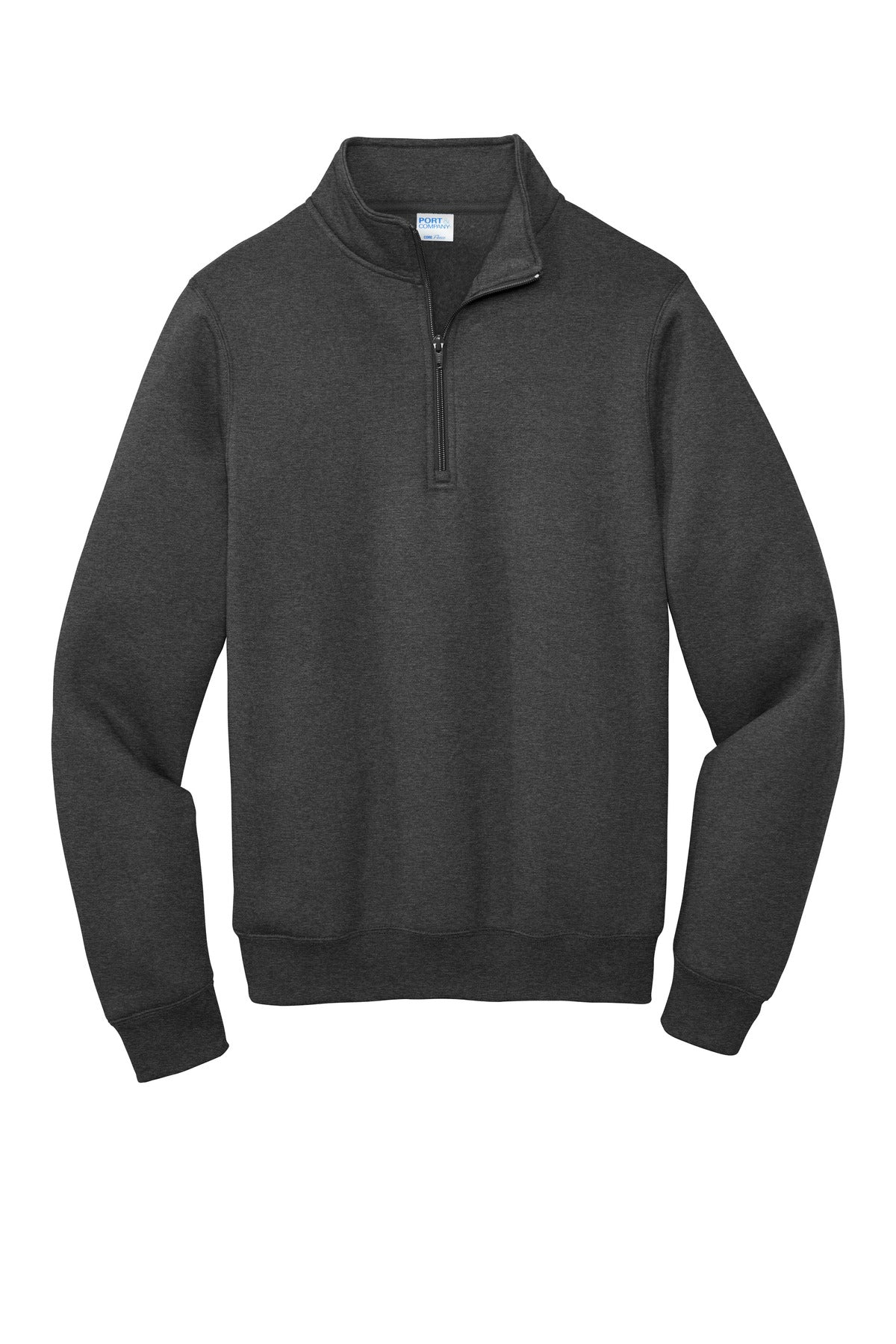 Port & Company  Core Fleece 1/4-Zip Pullover Sweatshirt PC78Q Dark Heather Grey