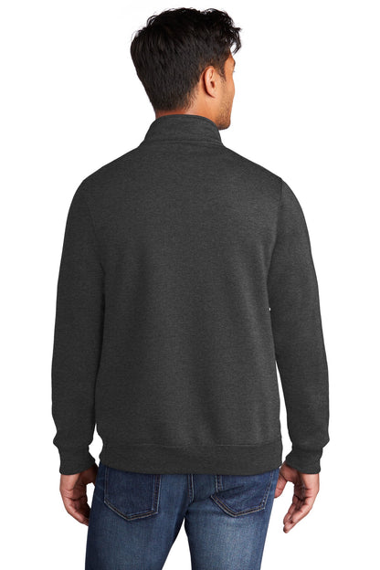 Port & Company  Core Fleece 1/4-Zip Pullover Sweatshirt PC78Q Dark Heather Grey