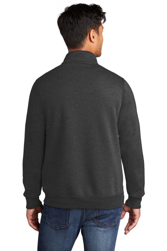 Port & Company  Core Fleece 1/4-Zip Pullover Sweatshirt PC78Q Dark Heather Grey