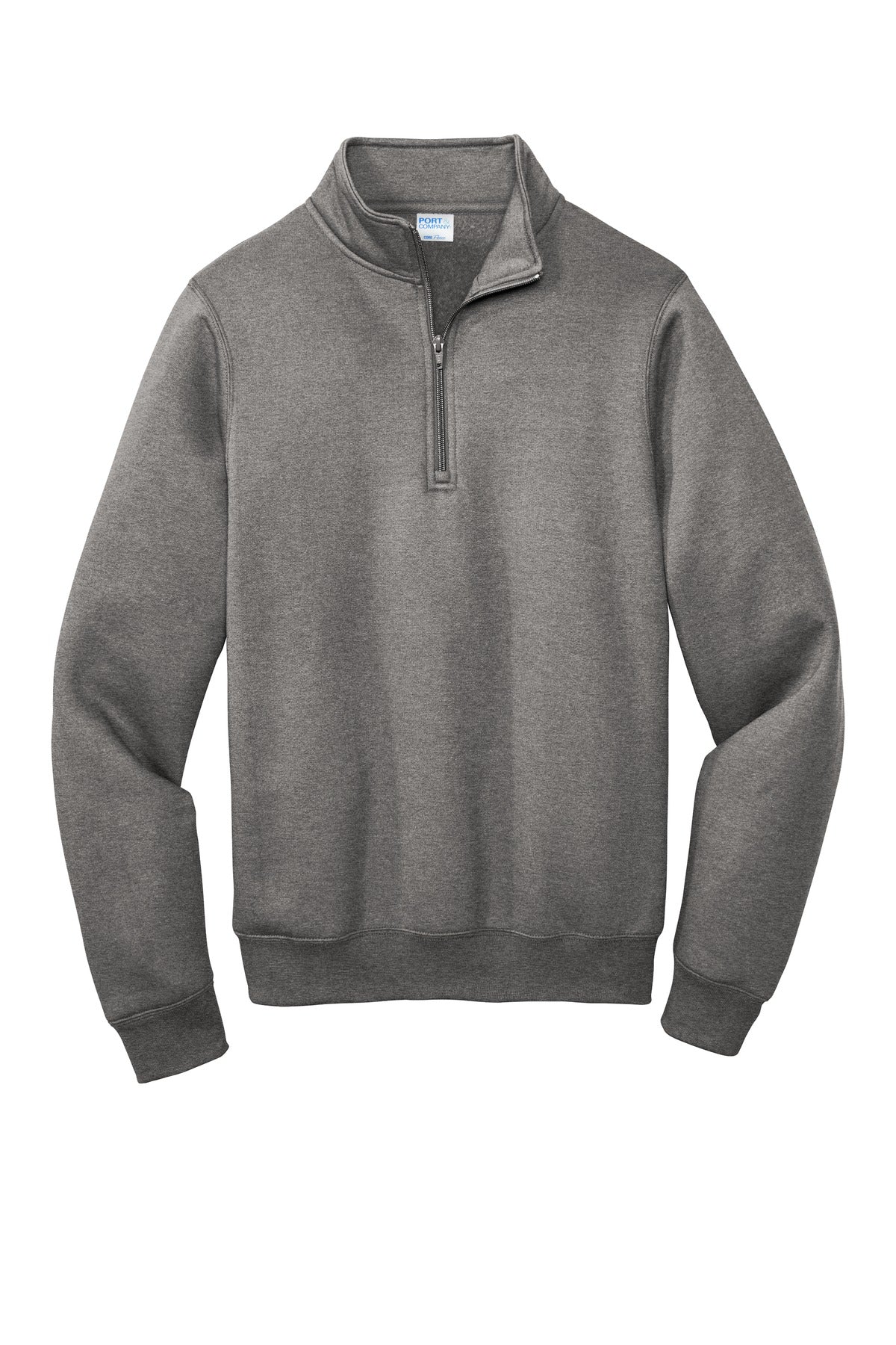 Port & Company  Core Fleece 1/4-Zip Pullover Sweatshirt PC78Q Graphite Heather