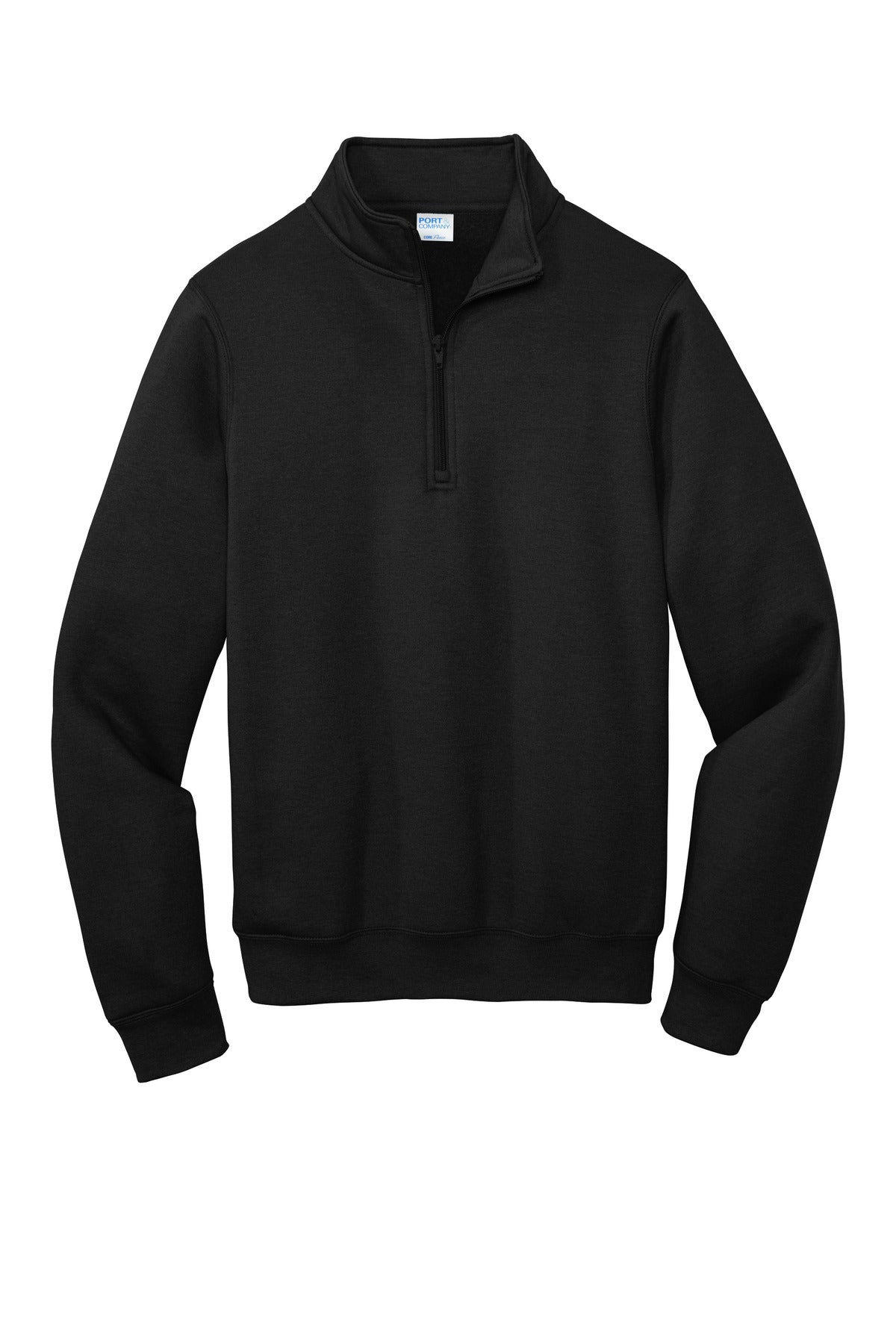Port & Company  Core Fleece 1/4-Zip Pullover Sweatshirt PC78Q Jet Black
