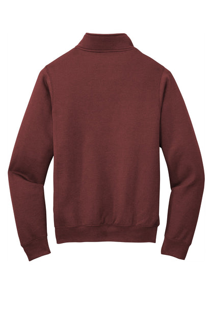 Port & Company  Core Fleece 1/4-Zip Pullover Sweatshirt PC78Q Maroon