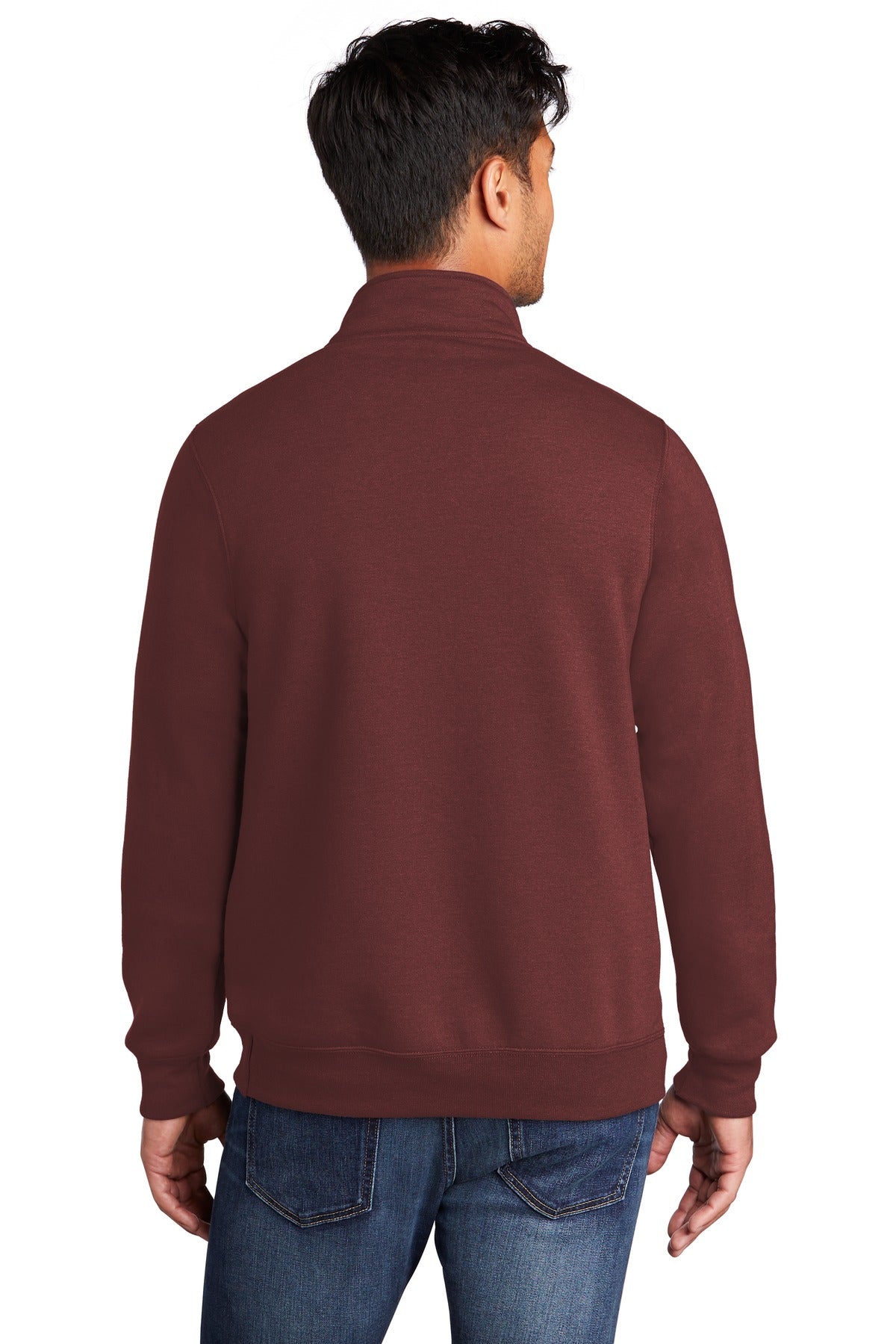 Port & Company  Core Fleece 1/4-Zip Pullover Sweatshirt PC78Q Maroon