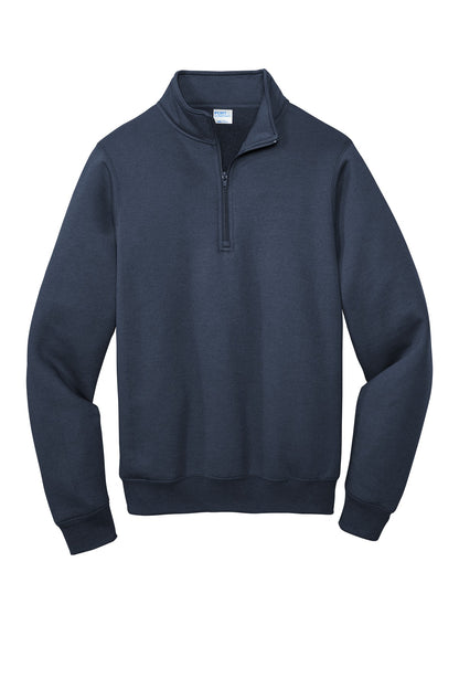 Port & Company  Core Fleece 1/4-Zip Pullover Sweatshirt PC78Q Navy