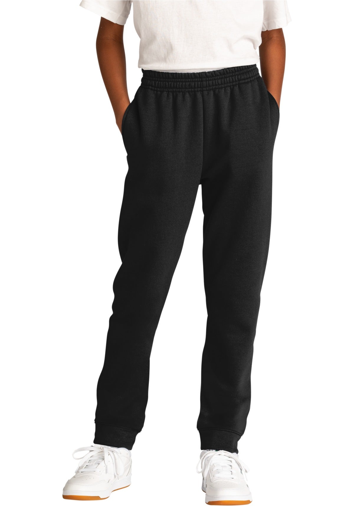 Port & Company  Youth Core Fleece Jogger. PC78YJ Jet Black