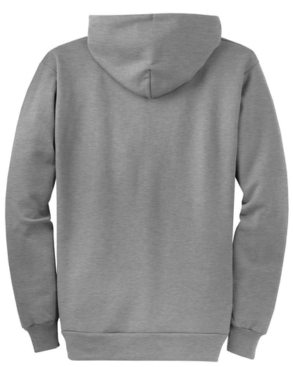Port & Company Core Fleece Full-Zip Hooded Sweatshirt. PC78ZH Athletic Heather